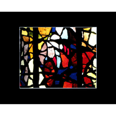 Matted Colorful Wall Art - Stained Glass