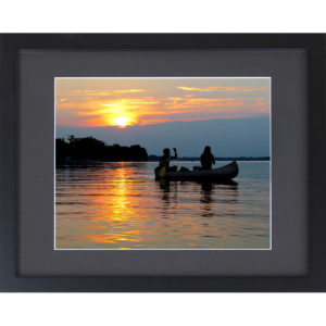 Framed Sunset Fishing Art Photography