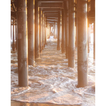 Ocean Photograph Under the Pier