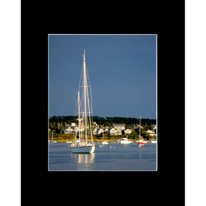 Nantucket Harbor Matted Wall Art