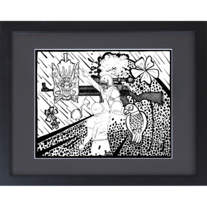 Wonder What Could Have Been - Fine Art Pen and Ink - Framed