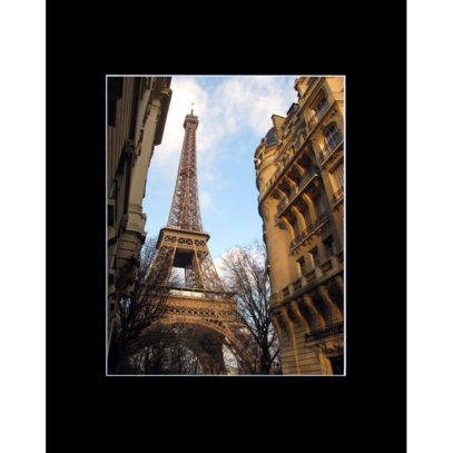 Eiffel Tower in Evening Light Matted