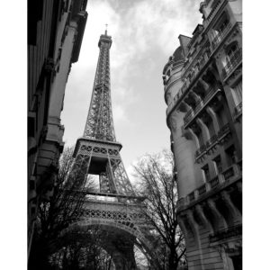 Eiffel Tower Black and White