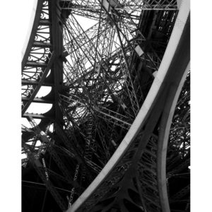 Paris Wall Decor - Eiffel Underside Black and White