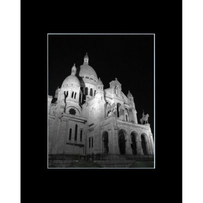 Sacre Coeur Matted Black and White Photograph