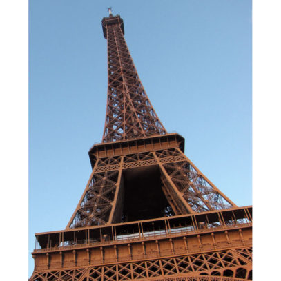 Eiffel Tower - Pink Evening Light