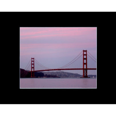 Matted Golden Gate Bridge Photograph