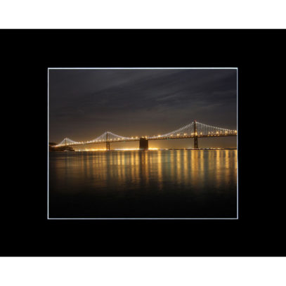 Matted San Francisco Bay Bridge Photograph