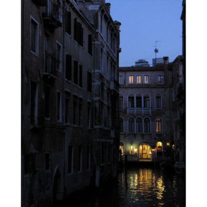 Venetian Canal at Night Italian Decor