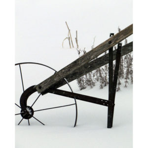 Winter Decor - Plow in Snow Storm