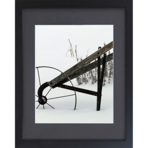 Framed Winter Decor - Plow in Snow Storm