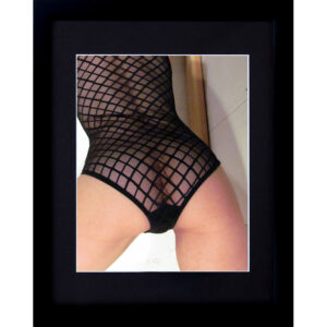 Against the Wall - Erotic Art Butt Framed