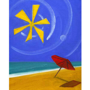 Beach Umbrella Painting